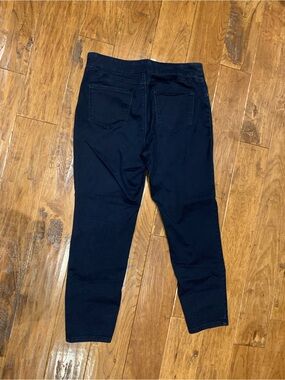 Dark Blue High-Waist Stretch Jeans